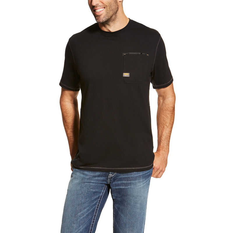 Ariat Rebar Workman - T Shirts Zwart Heren - 21157-152